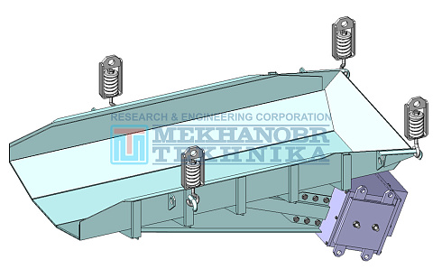 Vibrating feeder with electric-magnetic drive PE 12х25 рис.0